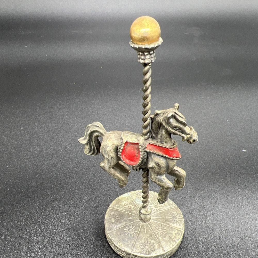 carousel horse figurine Pewter - Picture 2 of 6